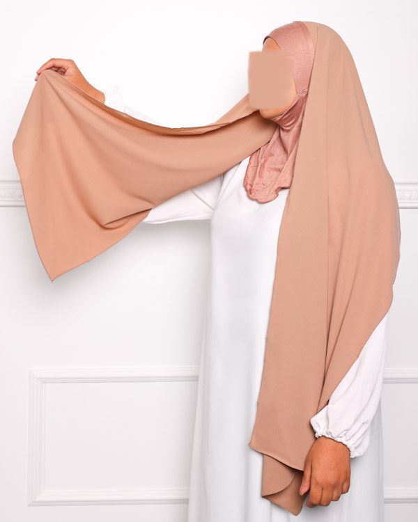 HIJAB CAGOULE INTÉGRÉ À ENFILER Hijab cagoule à enfiler pour femme pas cher mon hijab pas cher camel